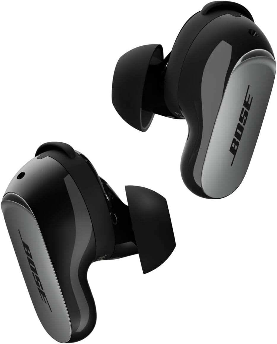 Bose QuietComfort Ultra earbuds and charging case