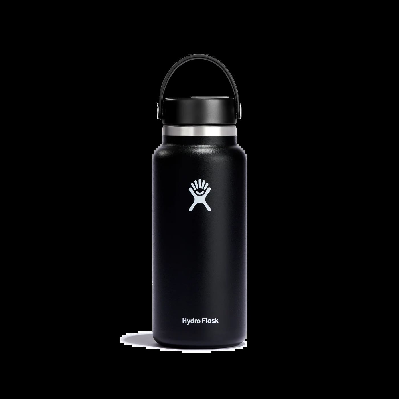 Hydro Flask 32 oz Wide Mouth bottle in black with Flex Cap