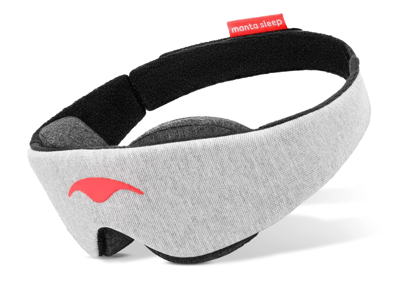 Manta Sleep Mask in black with adjustable eye cups