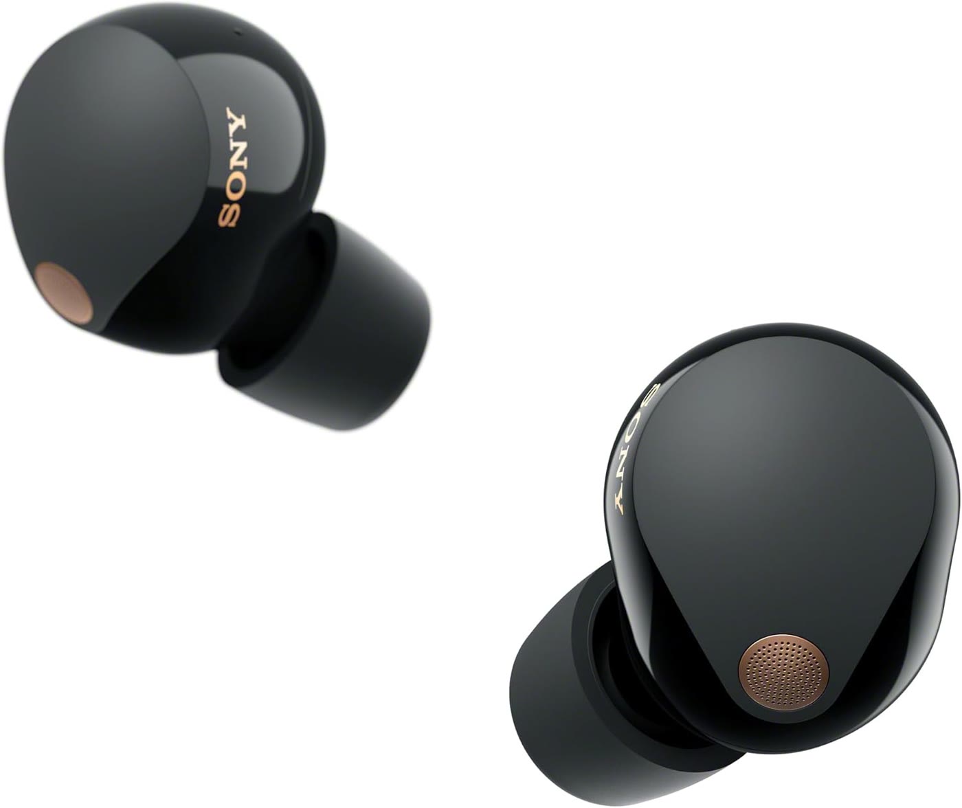 Sony WF-1000XM5 wireless noise-cancelling earbuds in black