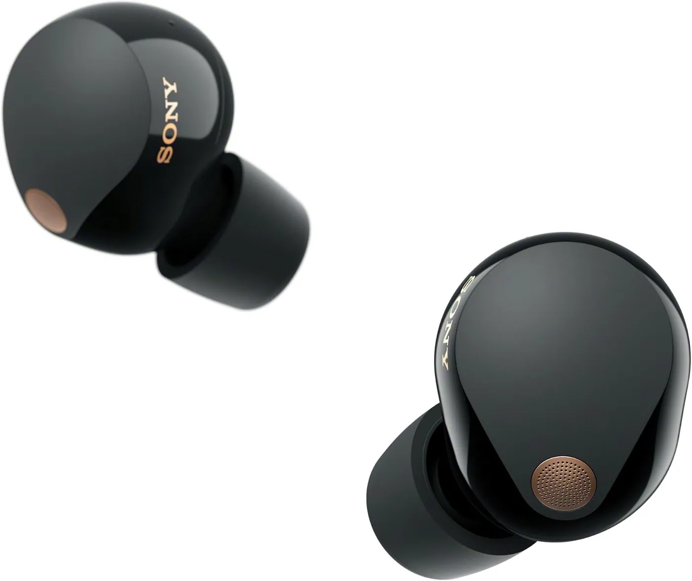 Sony WF-1000XM5 wireless noise-cancelling earbuds in black
