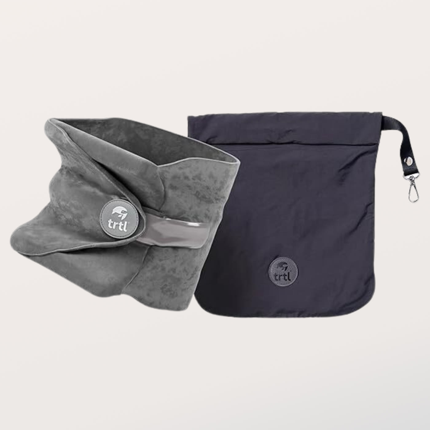 Trtl travel pillow in grey