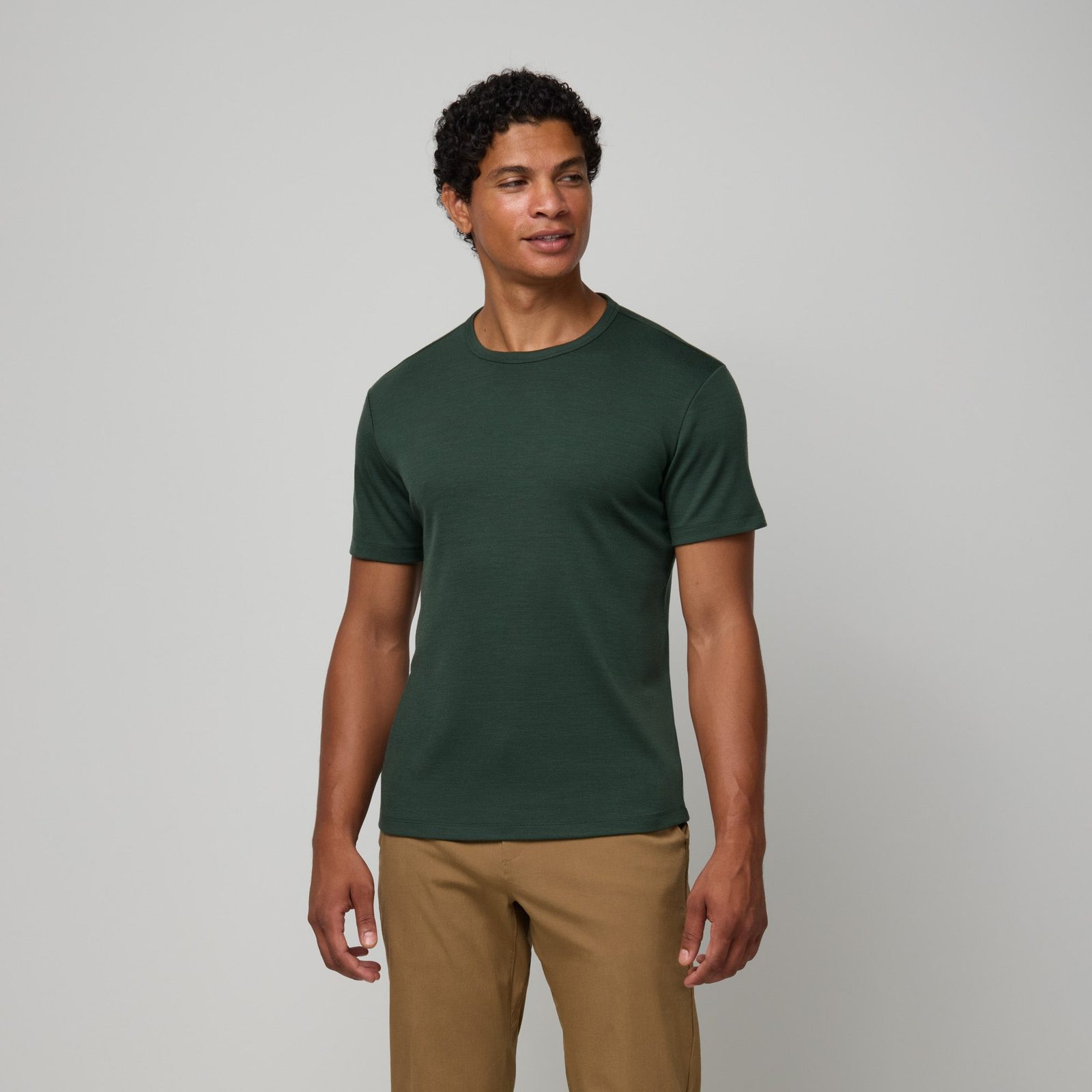 Wool&Prince Men's Interlock Crew Neck Tee
